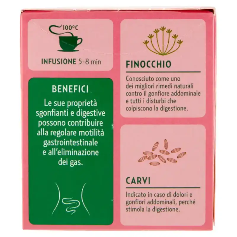 Pompadour Le Tisane Plus Burta Plata cu Fenicul* si Chimen 18 x 2,2 g Bax 10 buc.